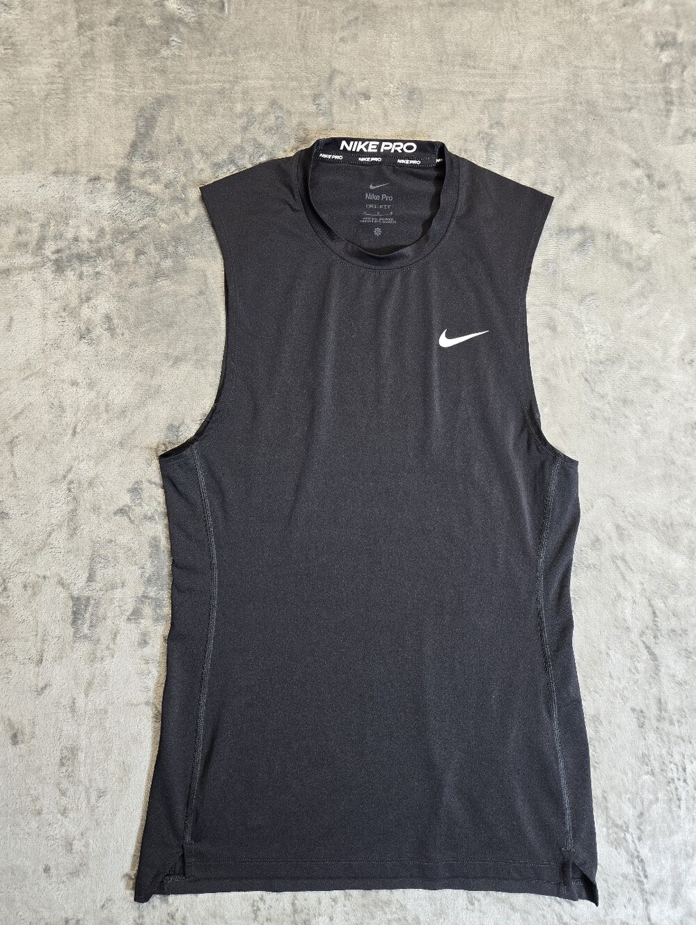 Nike Pro Dri-Fit Tank Top Work Out Muscle Shirt Size Large Black